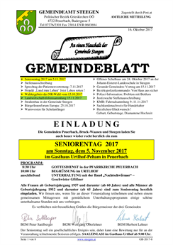 Gemeindeblatt Nr. 8/2017