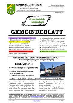 Gemeindeblatt Nr. 6/2018