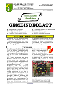 Gemeindeblatt Nr. 8/2018