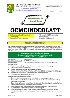 Gemeindeblatt Nr. 8/2023 (14.11.2023)
