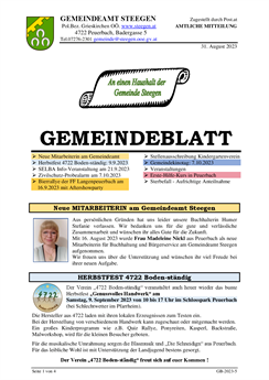 Gemeindeblatt Nr. 5/2023