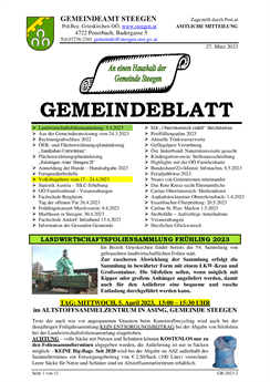 Gemeindeblatt Nr. 2/2023