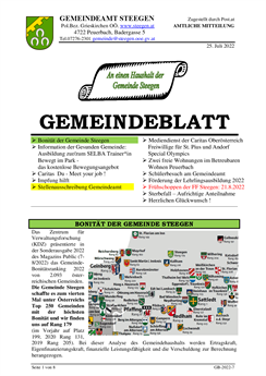 Gemeindeblatt Nr. 7/2022