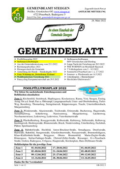 Gemeindeblatt Nr. 3/2022